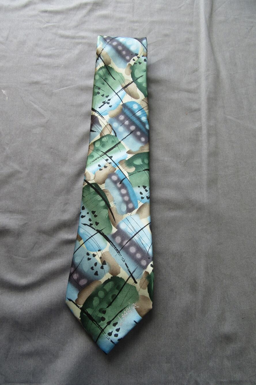 J Garcia 100% Silk Necktie Thistle Ghost Artist Proof # 8 Watercolor Collection